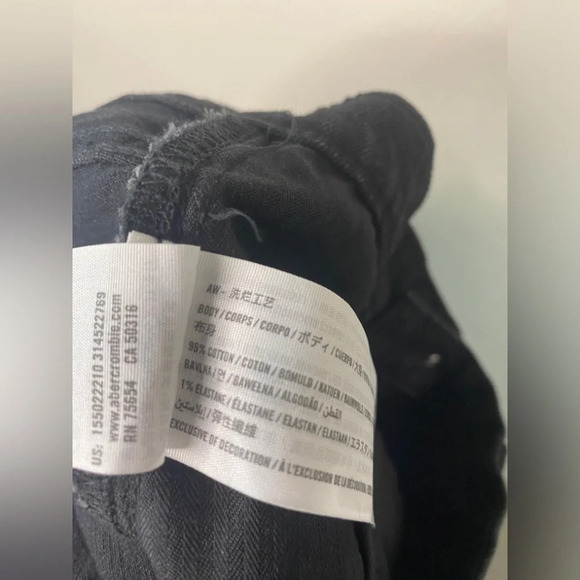 Abercrombie & Fitch Skinny High Rise Front Seam Split Hem Jeans - Picture 8 of 8